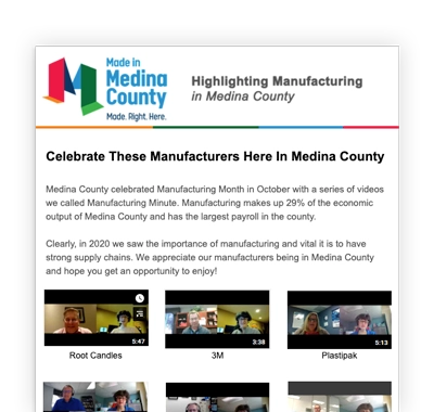Made in Medina County Email Newsletter